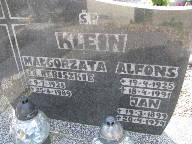 Małgorzata KLEIN  1926 Tczew - Grobonet - Wyszukiwarka osób pochowanych