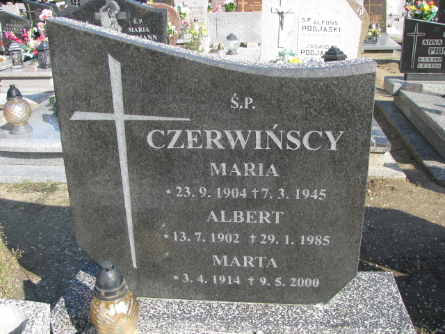 Maria CZERWIŃSKA  1904 Tczew - Grobonet - Wyszukiwarka osób pochowanych