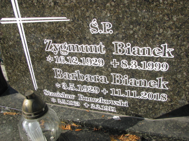 Zygmunt Bianek 1929 Tczew - Grobonet - Wyszukiwarka osób pochowanych