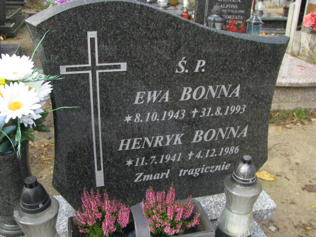 Ewa BONNA  1943 Tczew - Grobonet - Wyszukiwarka osób pochowanych