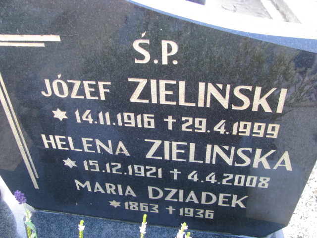 Helena Weronika ZIELIŃSKA  1921 Tczew - Grobonet - Wyszukiwarka osób pochowanych