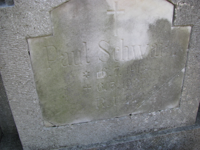 Paul SCHWARZ  1913 Tczew - Grobonet - Wyszukiwarka osób pochowanych