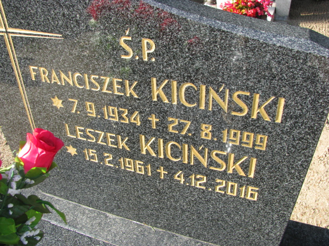Franciszek Kiciński 1934 Tczew - Grobonet - Wyszukiwarka osób pochowanych
