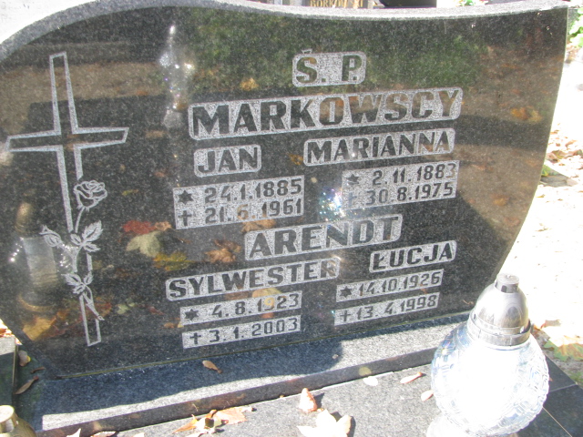 Łucja Arendt 1926 Tczew - Grobonet - Wyszukiwarka osób pochowanych