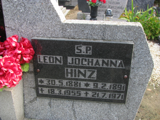 Leon HINZ 1881 Tczew - Grobonet - Wyszukiwarka osób pochowanych