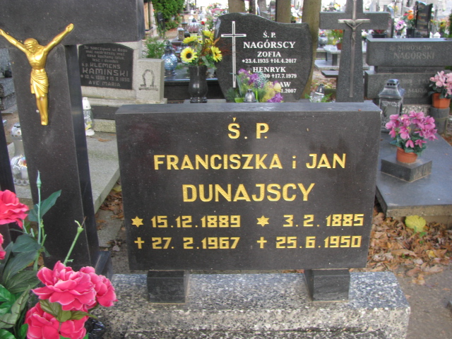 Franciszka Dunajska 1889 Tczew - Grobonet - Wyszukiwarka osób pochowanych