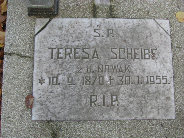 Teresa SCHEIBE  1870 Tczew - Grobonet - Wyszukiwarka osób pochowanych