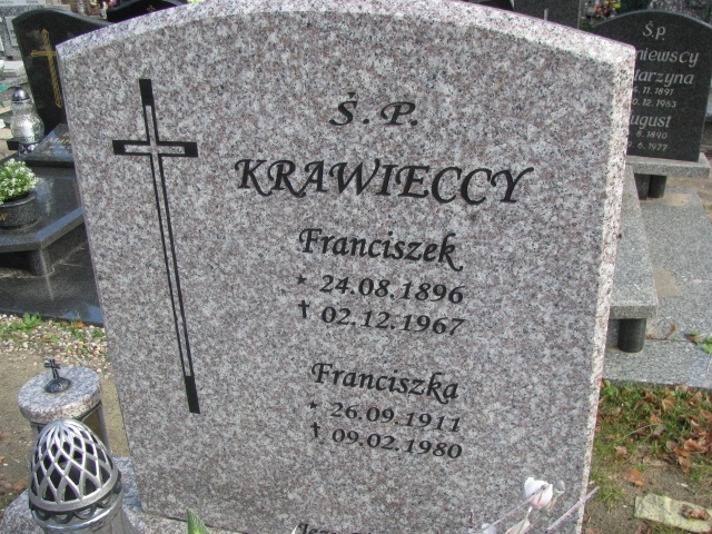 Franciszek KRAWIECKI  1896 Tczew - Grobonet - Wyszukiwarka osób pochowanych