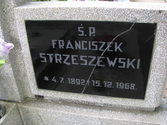 Franciszek STRZESZEWSKI  1892 Tczew - Grobonet - Wyszukiwarka osób pochowanych