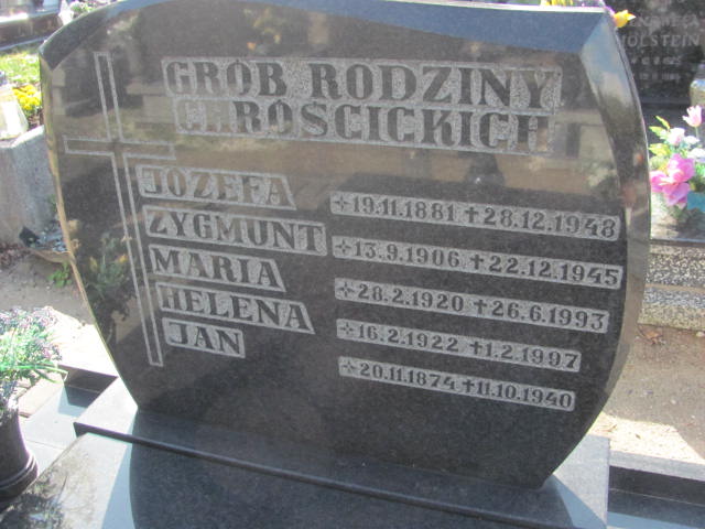 Zygmunt CHROŚCICKI  1906 Tczew - Grobonet - Wyszukiwarka osób pochowanych