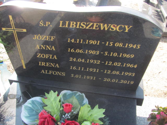 Józef LIBISZEWSKI  1901 Tczew - Grobonet - Wyszukiwarka osób pochowanych