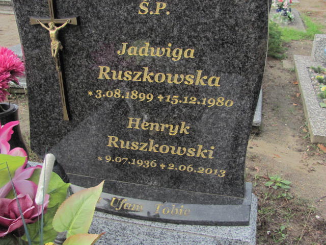 Jadwiga RUSZKOWSKA  1899 Tczew - Grobonet - Wyszukiwarka osób pochowanych