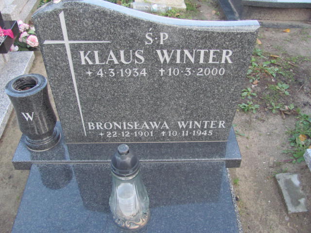 Bronisława WINTER  1901 Tczew - Grobonet - Wyszukiwarka osób pochowanych