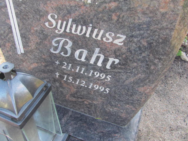 Sylwiusz BAHR  1995 Tczew - Grobonet - Wyszukiwarka osób pochowanych