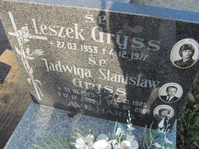 Jadwiga Gryss 1925 Tczew - Grobonet - Wyszukiwarka osób pochowanych