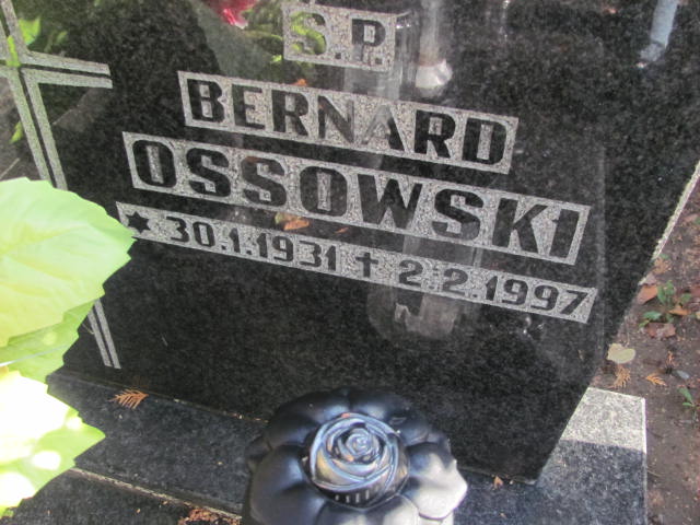 Bernard Ossowski 1931 Tczew - Grobonet - Wyszukiwarka osób pochowanych