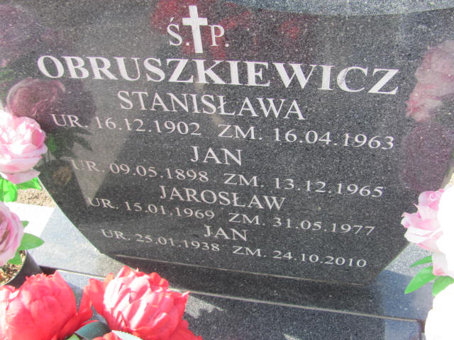 Stanisława OBRUSZKIEWICZ  1902 Tczew - Grobonet - Wyszukiwarka osób pochowanych